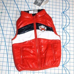 Koala Kids Puffer Vest, Orange/White/Navy, Size 3T, NWT
